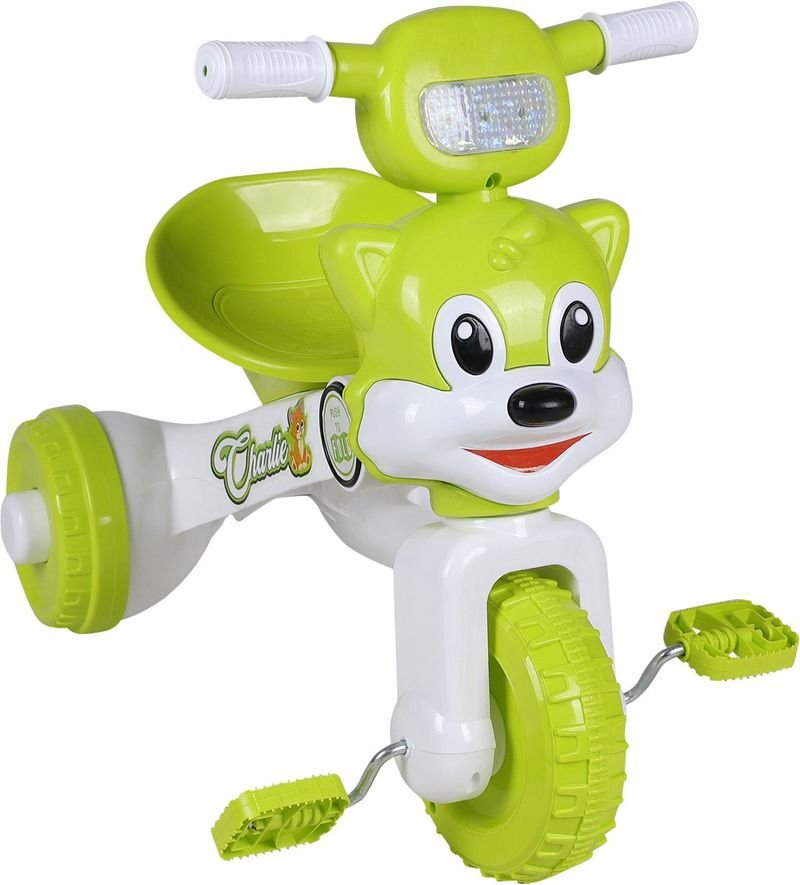Kids Musical Tricycle Toy with Lights & Basket | Battery Operated Ride-On Toy for Boys & Girls - Image 2