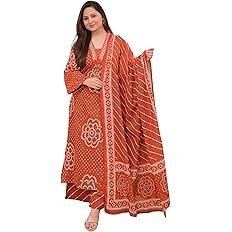 Pure Cotton Kurta Pant Set with Dupatta